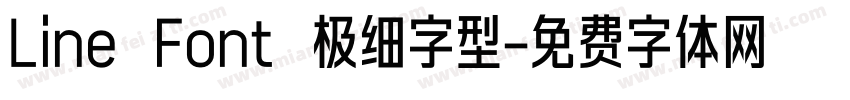 Line Font 极细字型字体转换